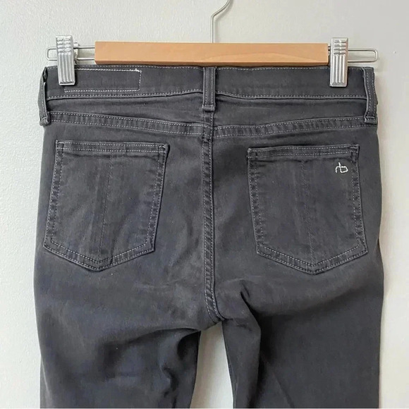 Rag & Bone Legging Jeans 27 Premier Dark Charcoal Gray Modal Blend Skinny Fit - Picture 6 of 12
